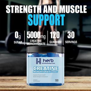 Suplemento Energético de Marca Privada OEM/ODM, Pre-Entrenamiento, Nutrición Deportiva, Gomitas de Creatina Monohidrato para el Crecimiento Muscular - Product Image 3