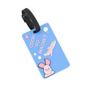 Étiquettes de bagages en PVC souple personnalisées, design luxueux et tendance, conçues pour les bagages à main - Product Image 1