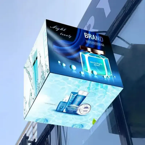Pantalla LED cúbica para exteriores con clasificación IP65 a prueba de agua, de 5 lados, pantalla publicitaria LED mágica con control WiFi para ferias comerciales y stands de venta minorista. - Product Image 3