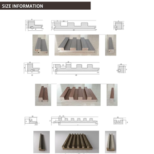 Panneau mural rainuré en PVC imitation bois massif, lambris cannelé pour revêtement intérieur et extérieur, idéal pour la décoration de fond de télévision - Product Image 3