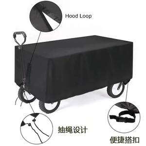 Housse de protection pour chariot de camping extérieur 97x61x56cm en polyester imperméable avec boucle de capot et cordon de serrage - Product Image 1
