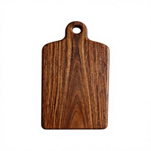 Planche à découper en bois avec poignée, personnalisable, passe au lave-vaisselle, avec rainure pour les jus, écologique, pour la découpe de viande, pour la cuisine à domicile - Product Image 1