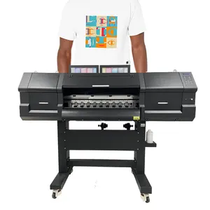 Hoge Snelheid 2021 Nieuwe I3200 4 Printkop 8 Kleuren 60Cm Huisdierenfilm Dtf Printer Kan Fluorescerende Kleuren Afdrukken