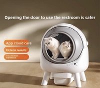 Bac à litière pour chat à nettoyage automatique, fermé, anti-odeurs, 11L, grande capacité, design à rouleaux, empêche le litière de s'éparcir, intelligent, 10kg