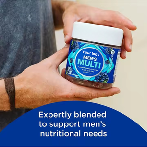 Suplementos múltiples Halal personalizados D C <span class=keywords><strong>Ácido</strong></span> <span class=keywords><strong>ascórbico</strong></span> E Aceite Minerales Vitaminas complejas Vitamina D3 K2 Gomitas para la salud de los hombres - Product Image 3