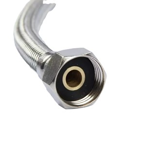 Su misura F1/2 F3/8 tubo intrecciato in acciaio moderno <span class=keywords><strong>rubinetto</strong></span> idraulico in gomma intrecciata per bagno cucina flessibile treccia - Product Image 4