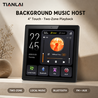 TL-86X Pemutar Musik Latar Dua Zona Memutar Lagu Berbeda di Setiap Ruangan Dengan 4 Speaker Plafon Bluetooth FM AUX dan SD