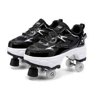 Patines 4 Ruedas Enfants Garçon Fille Baskets Avec Roues Déformation Chaussures et <span class=keywords><strong>Patins</strong></span> À Roulettes Patines De 4 Ruedas - Product Image 4