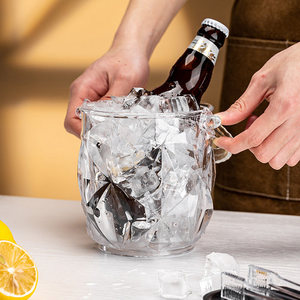 Seau à glace réutilisable <span class=keywords><strong>en</strong></span> acrylique transparent, bac à <span class=keywords><strong>champagne</strong></span>, vin, bière, boissons, sans BPA, pour hôtel, bar, buffet, KTV, fête - Product Image 3