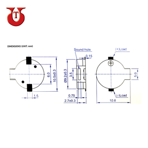 Zumbador y transductor magnético SMD, alta calidad, el mejor precio, 9mm, producto en oferta - Product Image 2