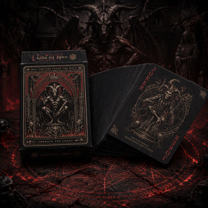 Jeu <span class=keywords><strong>de</strong></span> cartes à thème Halloween <span class=keywords><strong>de</strong></span> qualité artistique <span class=keywords><strong>avec</strong></span> design couleur intégrale (schemes <span class=keywords><strong>de</strong></span> couleurs noir et or ou « <span class=keywords><strong>Lune</strong></span> Sanglante ») - Product Image 3