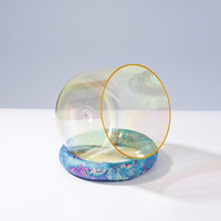 Instrument de guérison sonore de méditation, bol chantant en cristal de quartz personnalisé pour le chakra, bol de pleine conscience, appareil de thérapie sonore