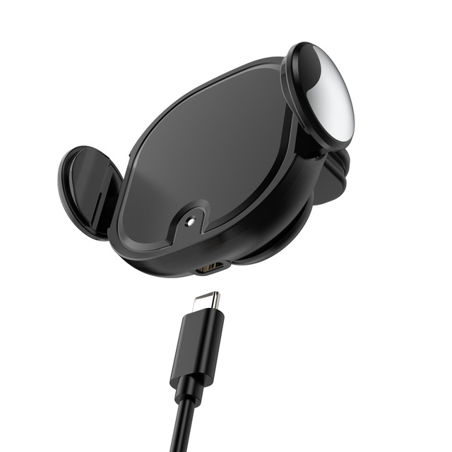 15W Fast Wireless Car Charger Mount Air Vent Phone Holder with Type-C Port
