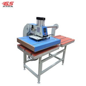 Dongguan usine vêtement vêtement sans couture bord fondu sublimation double plateaux utilisation personnalisée presse à chaud machine - Product Image 5