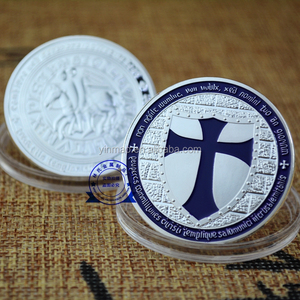 เหรียญไม้กางเขนแบบยุโรป3สีแตกต่างกันเหรียญ3D พิเศษที่กำหนดเองเหรียญโบสถ์คริสเตียน - Product Image 2