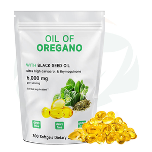 Integratore Erboristico Naturale Cina-Herb Supply, Capsule di Olio di Origano e Olio di Semi Neri Facili da Deglutire, Senza Additivi - Product Image 1