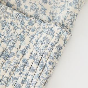 I produttori di Streetwear personalizzano il finto collo Vintage su tutta la stampa floreale modesto camicia abito femminile plissettato da chiesa donna - Product Image 5