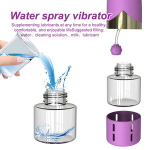 <span class=keywords><strong>Vibrador</strong></span> Anal Eléctrico con Chorro de Agua y Calefacción, Limpiador Secreto Vibrante, Botella de Lavado y Palo de Masaje Divertido - Product Image 5