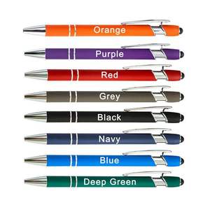 맞춤형 로고 2-in-1 스타일러스 볼펜 부드러운 촉감의 알루미늄 펜, 기업 기념품 및 홍보용 사은품 - Product Image 4