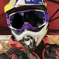 Casque intégral de moto tout-terrain Enduro, de haute qualité, neuf, en gros, OEM/ODM, fabriqué en PC, résistant au vent et à la poussière, avec lunettes
