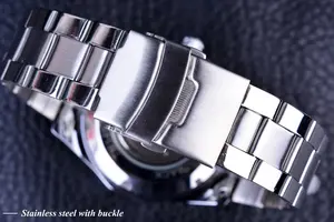 <span class=keywords><strong>Winner</strong></span> Sport Edelstahl Designer Herrenuhr Top Marke Luxus Automatische Mechanische Armbanduhr - Product Image 5