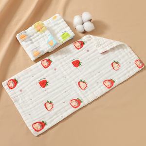 Serviette en Gaze de Coton 50*25 Petite pour Nouveau-né, Lingette Visage, Bavoir, Linge Bébé Multi-usages - Product Image 6