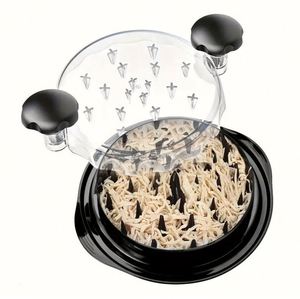 Upgraded Hot Selling Round Manual Meat Shredders <strong>Hand</strong> Mixer <strong>Fork</strong> <strong>Tool</strong> Chicken Shredder Bowl With Glove