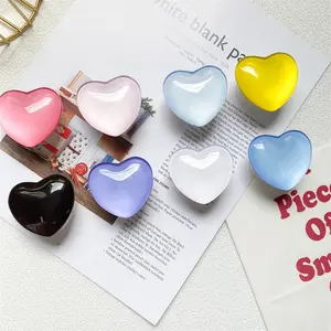 Resin Cell Phone Finger Holder Stand for Smartphone and Tablet Loveheart