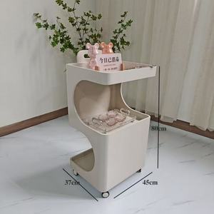 Beauty Wholesale Beauty Salon Trolley Cart Modern <b>Light</b> Luxury Fashion Special-shaped Tool Cart for Sale - Product Image 3
