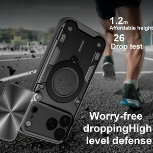 Cho <span class=keywords><strong>iPhone</strong></span> 17 Pro Max Trường Hợp 17 Không Khí Quân Đội Cấp Trượt Máy Ảnh Riêng Tư Vòng Đứng Armor Trường Hợp Đối Với <span class=keywords><strong>iPhone</strong></span> 16 15 14 13 12 Pro 11 XS - Product Image 5