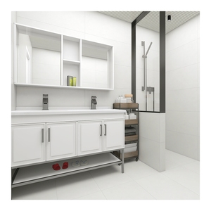 Panneau mural moderne aspect marbre Peel Stick Carreaux de salle de bain de cuisine Papier peint pour murs intérieurs Installation facile Mur de salle de bain de cuisine - Product Image 1