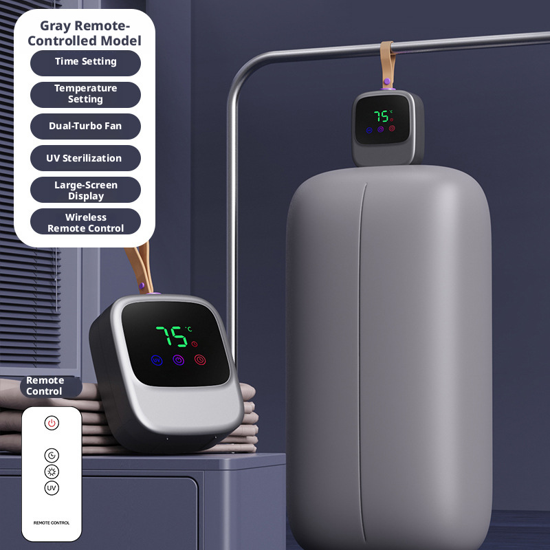 Sèche-linge avec écran tactile à affichage numérique Gris [Télécommande]