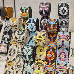 Độ bền cao <span class=keywords><strong>Jacquard</strong></span> <span class=keywords><strong>Webbing</strong></span> 50mm rộng cho túi quần áo giày Mũ Nhà dệt trang trí nhà máy cung cấp-Phong cách Quốc gia - Product Image 3