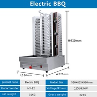 Machine à Kebab et Shawarma Électrique Mini - Gril Commercial en Acier Inoxydable pour Restaurants