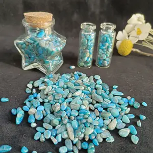 Wholesale natural crystal gravel blue apatite trolleite peridot green quartz chips for healing