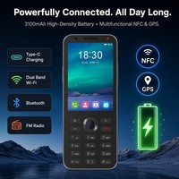 Teléfono Celular Kosher de 3.5" con 4G VoLTE, Teclado Hebreo, Sin Internet, Sin Redes Sociales, Salud Digital, Teléfono para Estudiantes, Teléfono Celular Sencillo