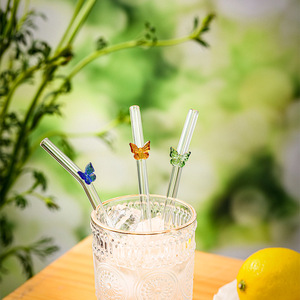 Glass Straw Straight Pipe Bendable Transparent Reusable For Adults Students Environmentally Friendly - Product Image 1