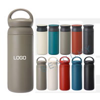 Beauchy Logo personnalisé Bouteille d'eau 350ml 500ml en acier inoxydable Tasse de voyage en acier inoxydable d'usine Tasse à café isolée