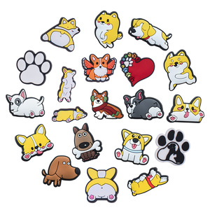 Adornos Personalizados para Zapatos <span class=keywords><strong>de</strong></span> Niñas, Lindos Corgi y <span class=keywords><strong>Shiba</strong></span> <span class=keywords><strong>Inu</strong></span>, Impermeables, <span class=keywords><strong>de</strong></span> PVC, para Decorar Zapatos, Recuerdos <span class=keywords><strong>de</strong></span> Fiesta, Regalo - Product Image 1