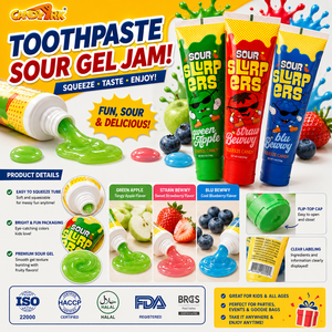 Fournisseur en gros de bonbons Sour Slime, bonbons gélifiés fruités à tremper avec cuillère, bonbons fantaisie DIY, bonbons sucrés pour enfants - Product Image 5