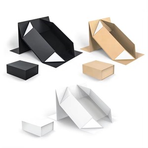 Tùy Chỉnh In Ấn Sang Trọng Cứng Nhắc Gấp Giấy Bao Bì Nam Châm Đóng Cửa Nắp Các Tông Có Thể Gập Lạ<span class=keywords><strong>i</strong></span> Từ Hộp Quà Tặng Vớ<span class=keywords><strong>i</strong></span> Logo - Product Image 5