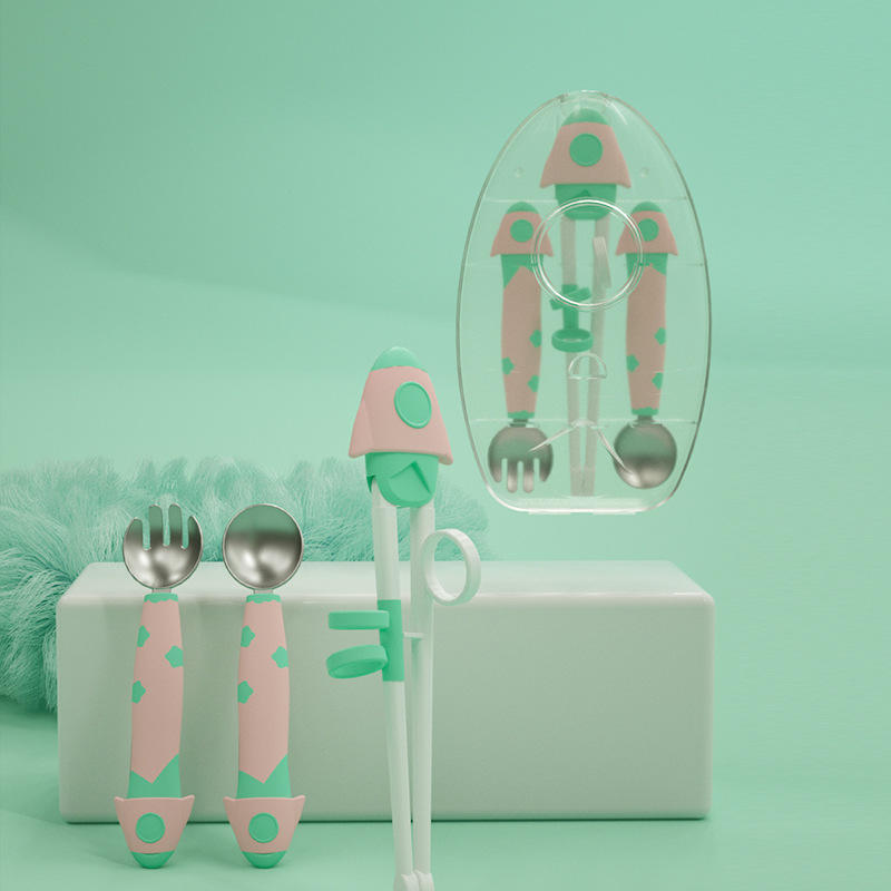 ชุดกล่องเก็บของสีเขียวและชมพู