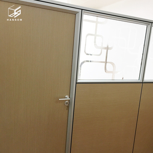 Nhà Máy Giá Rẻ Modular Gỗ Kính Phân Vùng Bức Tường Thân Thiện Với Môi Acoustic Văn Phòng Tường Ngăn Cho Kho Bệnh Viện - Product Image 3