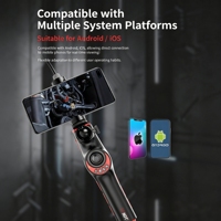 Endoscopio Industrial Impermeable IP67, Boroscopio con Sonda de 6 mm, Luz LED de 360° °   Videoscopio articulado con cable de 1m