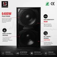 Lasesound BR218 Subwoofer Ganda 18 Inch 1600W RMS 6400W Peak 132dB SPL Maksimum Speaker Audio Panggung Profesional CE RoHS
