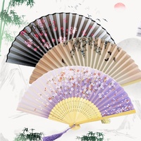 Éventail pliant en bambou écologique avec logo personnalisé, 21 cm, style musical traditionnel, cadeau promotionnel pour mariage