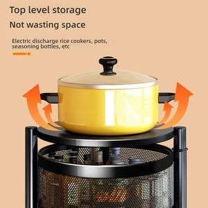 Drehbares Bodenständer-Regal für Obst und Gemüse Küchenorganizer und Aufbewahrung Küchenregal - Product Image 6