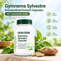 Capsules d'extrait de Gymnema Sylvestre 25% Acides Gymnémiques Supplément Nutritionnel Botanique Certifié GMP Vente en Gros OEM