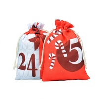 Ensemble cadeau en coton biologique et lin CM Christmas avec sac de rangement sécurisé imprimé en sérigraphie, logo personnalisé, origine Zhejiang