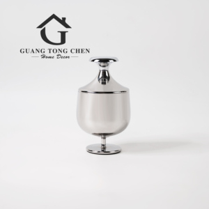 Produit le plus vendu moderne simplicité créative décor à la maison hôtel fournitures décorations pot de sucre en acier inoxydable - Product Image 5